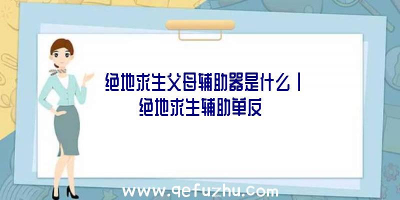 「绝地求生父母辅助器是什么」|绝地求生辅助单反